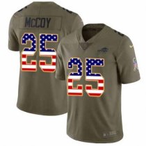 Nike Bills -25 LeSean McCoy Olive USA Flag Stitched NFL Limited 2017 Salute To Service Jersey Nike Bills -25 LeSean McCoy Olive USA Flag Stitched NFL Limited 2017 Salute To Service Jersey