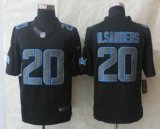 Detroit Lions 20 B Sanders Impact Limited Black Jerseys