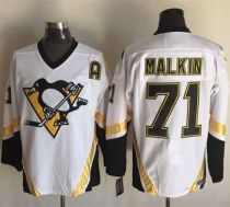 Pittsburgh Penguins -71 Evgeni Malkin White CCM Throwback Stitched NHL Jersey Pittsburgh Penguins -71 Evgeni Malkin White CCM Throwback Stitched NHL Jersey