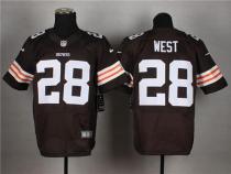 Nike Cleveland Browns -28 Terrance West Brown Team Color Men's Stitched NFL Elite Jersey