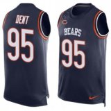 Nike Bears -95 Richard Dent Navy Blue Team Color Stitched NFL Limited Tank Top Jersey