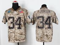 Nike Oakland Raiders #34 Bo Jackson Camo Men's Stitched NFL New Elite USMC Jersey