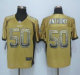 Nike New Orleans Saints -50 Stephone Anthony Gold Stitched NFL Elite Drift Fashion Jersey