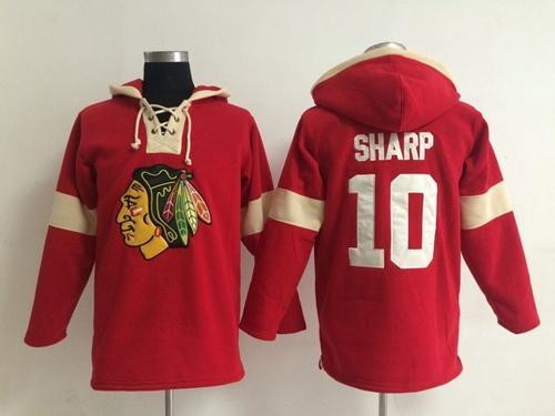 Chicago Blackhawks -10 Patrick Sharp Red Pullover NHL Hoodie