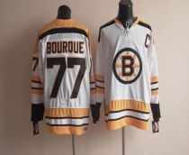 CCM Throwback Boston Bruins -77 Ray Bourque White Stitched NHL Jersey CCM Throwback Boston Bruins -77 Ray Bourque White Stitched NHL Jersey