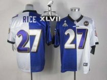 Nike Ravens -27 Ray Rice Purple White Super Bowl XLVII Stitched NFL Elite Split Jersey Nike Ravens -27 Ray Rice Purple White Super Bowl XLVII Stitched NFL Elite Split Jersey