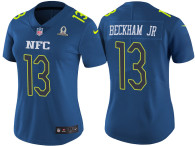 WOMEN'S NFC 2017 PRO BOWL NEW YORK GIANTS #13 ODELL BECKHAM JR BLUE GAME JERSEY