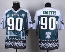 Nike Philadelphia Eagles #90 Marcus Smith Midnight Green Men's Stitched NFL Elite Noble Fashion Jers Nike Philadelphia Eagles #90 Marcus Smith Midnight Green Men's Stitched NFL Elite Noble Fashion Jers