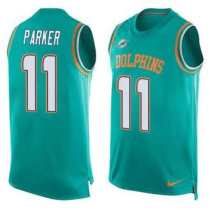 Nike Miami Dolphins -11 DeVante Parker Aqua Green Team Color Stitched NFL Limited Tank Top Jersey Nike Miami Dolphins -11 DeVante Parker Aqua Green Team Color Stitched NFL Limited Tank Top Jersey