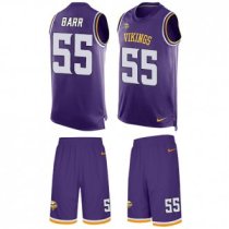 Vikings #55 Anthony Barr Purple Team Color Stitched NFL Limited Tank Top Suit Jersey Vikings #55 Anthony Barr Purple Team Color Stitched NFL Limited Tank Top Suit Jersey