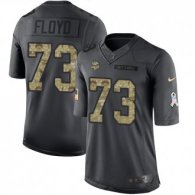 Minnesota Vikings -73 Sharrif Floyd Nike Anthracite 2016 Salute to Service Jersey