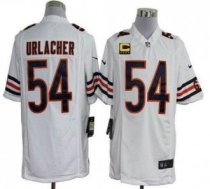 Nike Bears -54 Brian Urlacher White With C Patch Stitched NFL Game Jersey Nike Bears -54 Brian Urlacher White With C Patch Stitched NFL Game Jersey