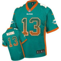 Nike Dolphins -13 Dan Marino Aqua Green Team Color Stitched NFL Elite Drift Fashion Jersey Nike Dolphins -13 Dan Marino Aqua Green Team Color Stitched NFL Elite Drift Fashion Jersey