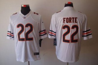 Nike Bears -22 Matt Forte White Stitched NFL Limited Jersey