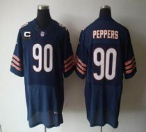 Nike Bears -90 Julius Peppers Navy Blue Team Color With C Patch Stitched NFL Elite Jersey Nike Bears -90 Julius Peppers Navy Blue Team Color With C Patch Stitched NFL Elite Jersey
