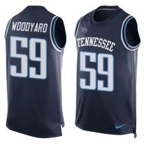 Nike Tennessee Titans -59 Wesley Woodyard Navy Blue Alternate Stitched NFL Limited Tank Top Jersey Nike Tennessee Titans -59 Wesley Woodyard Navy Blue Alternate Stitched NFL Limited Tank Top Jersey