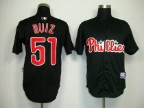 Philadelphia Phillies #51 Carlos Ruiz Black Stitched MLB Jersey Philadelphia Phillies #51 Carlos Ruiz Black Stitched MLB Jersey