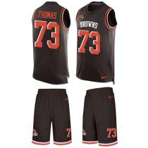 Browns -73 Joe Thomas Brown Team Color Stitched NFL Limited Tank Top Suit Jersey Browns -73 Joe Thomas Brown Team Color Stitched NFL Limited Tank Top Suit Jersey