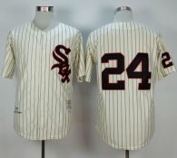 Mitchell And Ness 1959 Chicago White Sox -24 Early Wynn Cream Stitched MLB Jersey