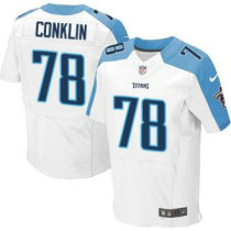 Nike Titans -78 Jack Conklin White Stitched NFL Elite Jersey Nike Titans -78 Jack Conklin White Stitched NFL Elite Jersey
