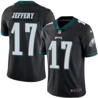 Nike Eagles -17 Alshon Jeffery Black Stitched NFL Limited Rush Jersey