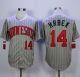 Mitchell And Ness 1987 Minnesota Twins -14 Kent Hrbek Grey Throwback Stitched MLB Jersey