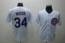Chicago Cubs -34 Kerry Wood Stitched 3-Patch White MLB Jersey Chicago Cubs -34 Kerry Wood Stitched 3-Patch White MLB Jersey