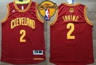 Revolution 30 Cleveland Cavaliers -2 Kyrie Irving Red The Finals Patch Stitched NBA Jersey