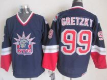 New York Rangers -99 Wayne Gretzky Navy Blue CCM Statue of Liberty Stitched NHL Jersey New York Rangers -99 Wayne Gretzky Navy Blue CCM Statue of Liberty Stitched NHL Jersey