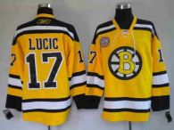 Boston Bruins -17 Milan Lucic Stitched Winter Classic Yellow NHL Jersey