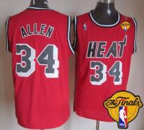 Miami Heat -34 Ray Allen Red Hardwood Classics Nights Finals Patch Stitched NBA Jersey Miami Heat -34 Ray Allen Red Hardwood Classics Nights Finals Patch Stitched NBA Jersey
