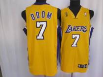 Los Angeles Lakers -7 Lamar Odom Stitched Yellow Champion Patch NBA Jersey Los Angeles Lakers -7 Lamar Odom Stitched Yellow Champion Patch NBA Jersey