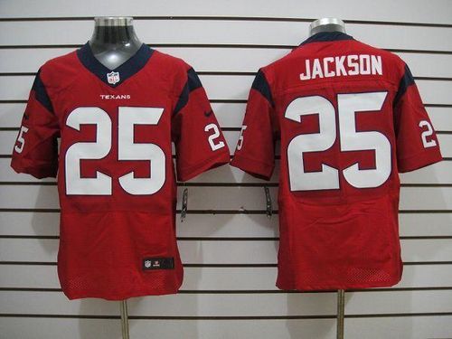 Nike Houston Texans #25 Kareem Jackson Red Alternate Men's Stitched NFL Elite Jersey
