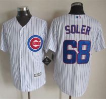 Chicago Cubs -68 Jorge Soler White Strip New Cool Base Stitched MLB Jersey Chicago Cubs -68 Jorge Soler White Strip New Cool Base Stitched MLB Jersey