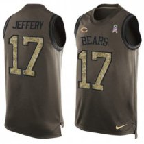 Nike Bears -17 Alshon Jeffery Green Stitched NFL Limited Salute To Service Tank Top Jersey Nike Bears -17 Alshon Jeffery Green Stitched NFL Limited Salute To Service Tank Top Jersey