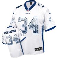 Nike Indianapolis Colts #34 Trent Richardson White Men's Stitched NFL Elite Drift Fashion Jersey