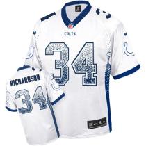 Nike Indianapolis Colts #34 Trent Richardson White Men's Stitched NFL Elite Drift Fashion Jersey