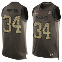 Nike Bears -34 Walter Payton Green Stitched NFL Limited Salute To Service Tank Top Jersey Nike Bears -34 Walter Payton Green Stitched NFL Limited Salute To Service Tank Top Jersey