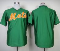 Mitchell And Ness New York Mets Blank Green Throwback Stitched MLB Jersey