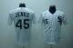 Chicago White Sox -45 Bobby Jenks Stitched White Black Strip MLB Jersey