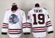 Chicago Blackhawks -19 Jonathan Toews White White Skull Stitched NHL Jersey