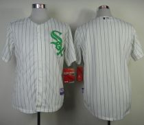 Chicago White Sox Blank White Green Strip St Patrick's Day Stitched MLB Jersey