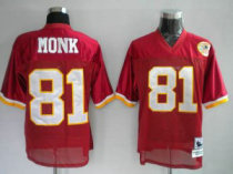Mitchell and Ness Redskins -81 Art Monk Stitched Red 50TH Anniversary NFL Jersey Mitchell and Ness Redskins -81 Art Monk Stitched Red 50TH Anniversary NFL Jersey