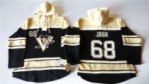 Pittsburgh Penguins -68 Jaromir Jagr Black Sawyer Hooded Sweatshirt Stitched NHL Jersey Pittsburgh Penguins -68 Jaromir Jagr Black Sawyer Hooded Sweatshirt Stitched NHL Jersey