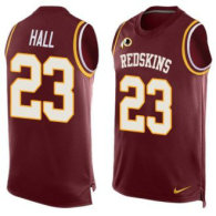 Nike Redskins -23 DeAngelo Hall Burgundy Red Team Color Stitched NFL Limited Tank Top Jersey