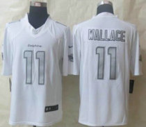 Nike Miami Dolphins -11 Mike Wallace White NFL Limited Platinum Jersey Nike Miami Dolphins -11 Mike Wallace White NFL Limited Platinum Jersey