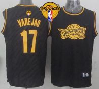 Cleveland Cavaliers -17 Anderson Varejao Black Precious Metals Fashion The Finals Patch Stitched NBA