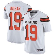Nike Browns -19 Bernie Kosar White Stitched NFL Vapor Untouchable Limited Jersey