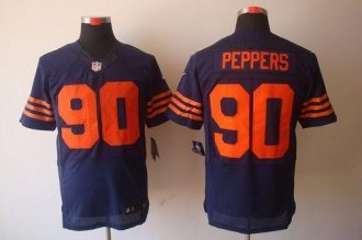 Nike Bears -90 Julius Peppers Navy Blue 1940s Throwback Stitched NFL Elite Jersey