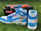 Authentic Off White x Air Jordan 1 UNC GS
